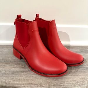 Kate Spade Red Boots Booties Size 8